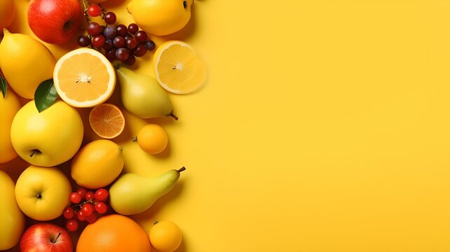 Gelber Obst Hintergrund