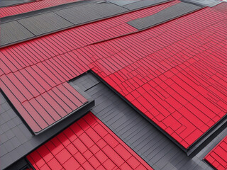 red roof tiles
