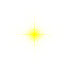 Yellow glare, glare on a transparent background, glare