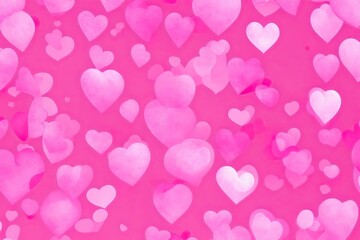 Pink hearts background