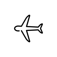 transportation airplane sign symbol vector