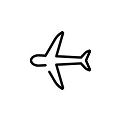 Fototapeta premium transportation airplane sign symbol vector