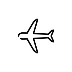 transportation airplane sign symbol vector