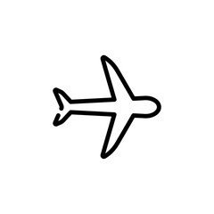 transportation airplane sign symbol vector