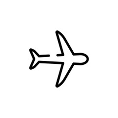 transportation airplane sign symbol vector