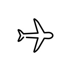 transportation airplane sign symbol vector