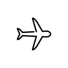 transportation airplane sign symbol vector