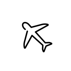 transportation airplane sign symbol vector