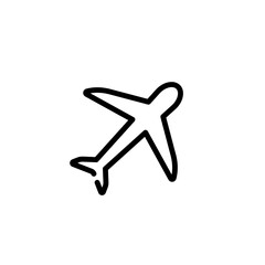 transportation airplane sign symbol vector