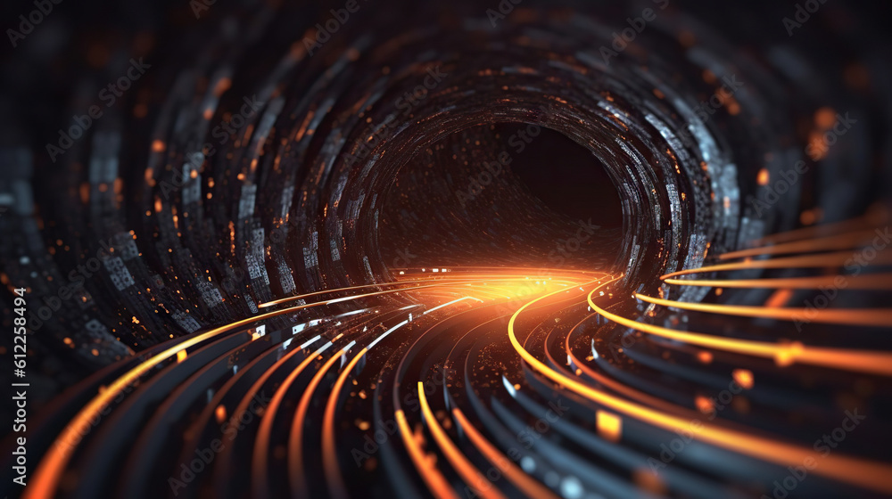 Poster modern digital abstract 3d background. can be used in the description of network abilities, technolo