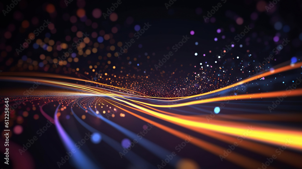 Poster modern digital abstract 3d background. can be used in the description of network abilities, technolo