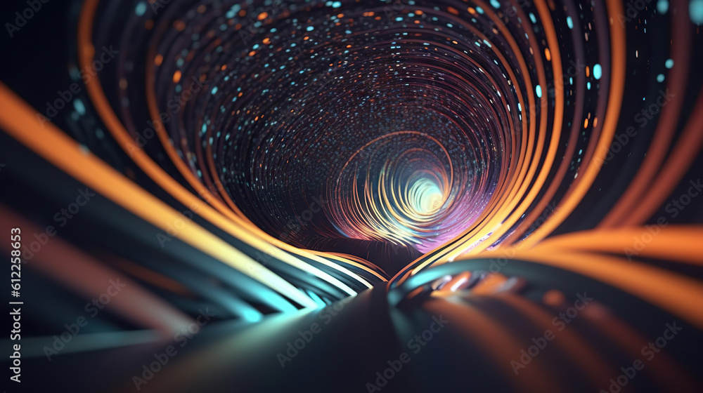 Poster modern digital abstract 3d background. can be used in the description of network abilities, technolo