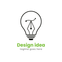 Design idea logo vector template