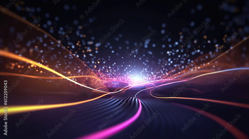 Aufkleber modern digital abstract 3d background. can be used in the description of network abilities, technolo