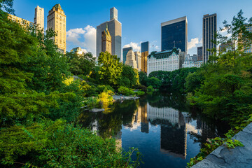 The Pond at Central Park in New York City.