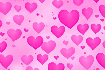Seamless pattern with hearts