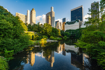 The Pond at Central Park in New York City.