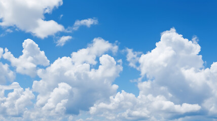 Obraz na płótnie Canvas blue sky background with clouds. Generative AI