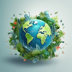 World environment and earth day concept , Generative Ai