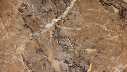 Luxurious Brown Tone onyx marble with golden veins high resolution. Generative AI