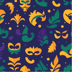 cute simple mardi gras pattern, cartoon, minimal, decorate blankets, carpets, for kids, theme print design
