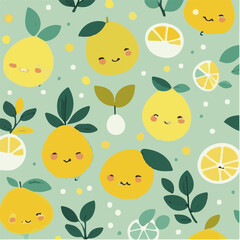 cute simple lemon pattern, cartoon, minimal, decorate blankets, carpets, for kids, theme print design
