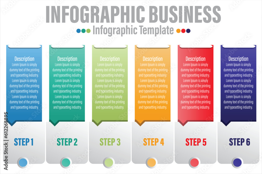 Poster timeline 6 steps, six 6 option shape table chart elements with steps,road map,options,milestone,time