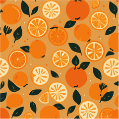 cute simple orange pattern, cartoon, minimal, decorate blankets, carpets, for kids, theme print design

