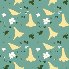 cute simple angels trumpet pattern, cartoon, minimal, decorate blankets, carpets, for kids, theme print design
