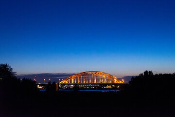 Well Lit Bridge The Netherlands