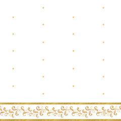 Hand-drawn watercolor illustration. Floral seamless pattern with golden texture. Can be used for textile, printing or other design.Two options - on white and transparent background.