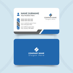Simple Business Card Layout With a Modern professional visiting card design template