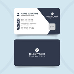 Obraz premium Simple Business Card Layout With a Modern professional visiting card design template
