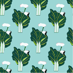cute simple bok choy pattern, cartoon, minimal, decorate blankets, carpets, for kids, theme print design
