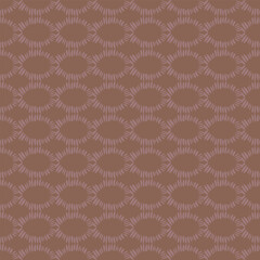 boho mark making seamless vector pattern in brown