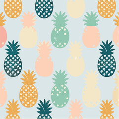 cute simple pineapple pattern, cartoon, minimal, decorate blankets, carpets, for kids, theme print design
