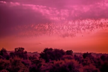 Obraz premium sunset in the clouds. 