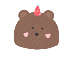 chocolate cake isolated on white