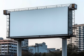 Outdoor advertising poster board billboard. Generate Ai