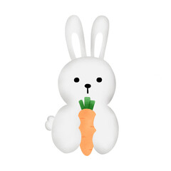 rabbit with carrot
