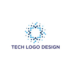 tech logo design editable resizable EPS 10