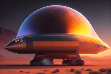 ufo in the desert
