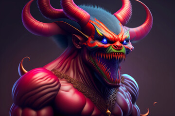 the girl with a hair in a mask