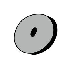 Latin Alphabet from cereals products isolated on a black background