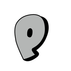 Latin Alphabet from cereals products isolated on a black background