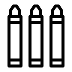 crayon line icon