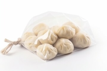 Paper bag dumplings food. Generate Ai