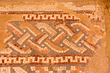 Ancient mosaic of Jerash Gerasa, Jordan historic site