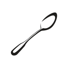Design Spoon Outline Vector Illustration