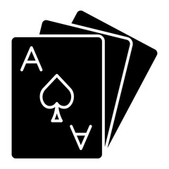 card games icon - obrazy, fototapety, plakaty